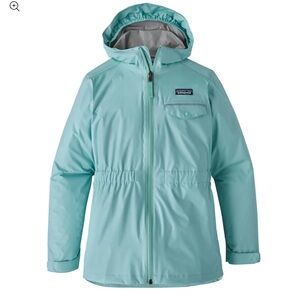 Patagonia Girls' Torrentshell Rain Jacket h2no SZ XS (5-6) Bend Blue